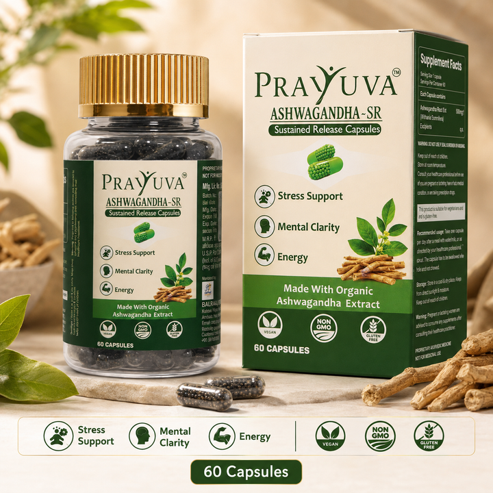 Prayuva Ashwagandha-SR Sustained Release Capsules
